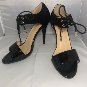 Coolcept Faux Suede Sandals Black - Sz 7.5/38